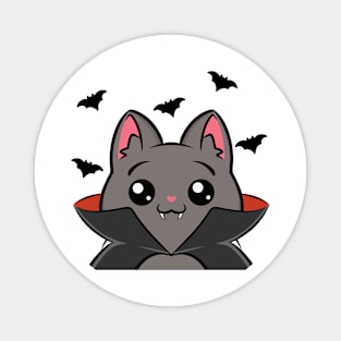 Halloween Costume Cats : Dracula Magnet